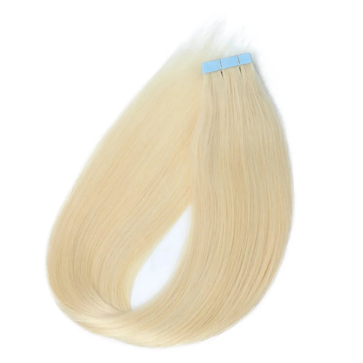 MRS Hair 4x0.8cm HAIR Tape in Hair Extensions Human Hair Natural Real Skin Weft Adhesive Tape Ins 20pcs