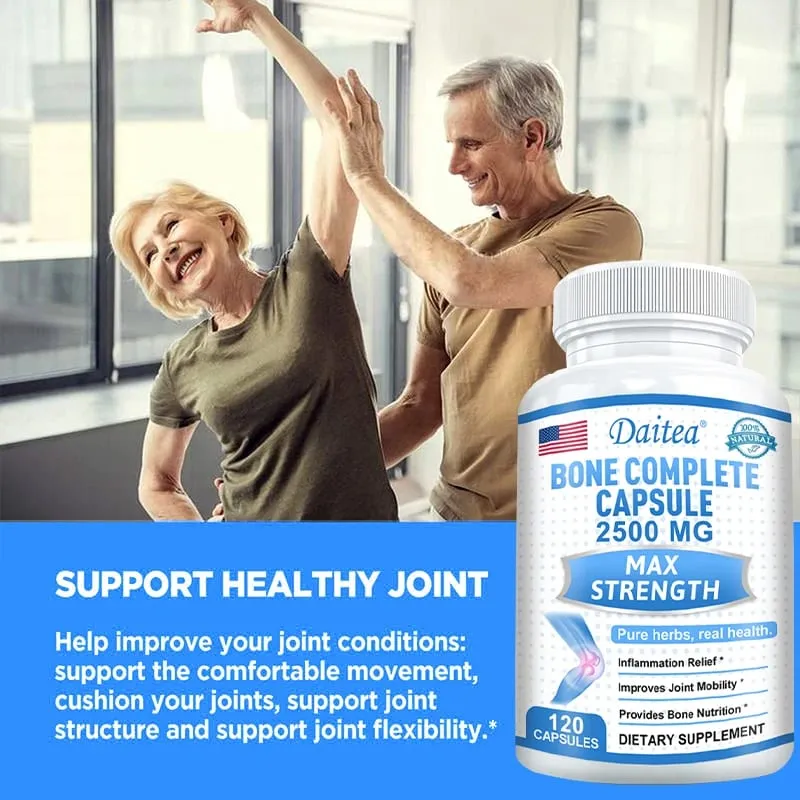 Collagen Bone Capsules Calcium Magnesium & Vitamins Supports Bone Density Calcium Absorption Cartilage & Joint Health — image 5