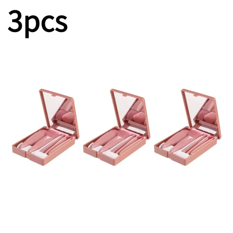 Brushes Small Complete Function Cosmetic Brushes Kit With Case And Mirror 5pcs Travel Size Makeup Brushes Set Mini Makeup — image 9
