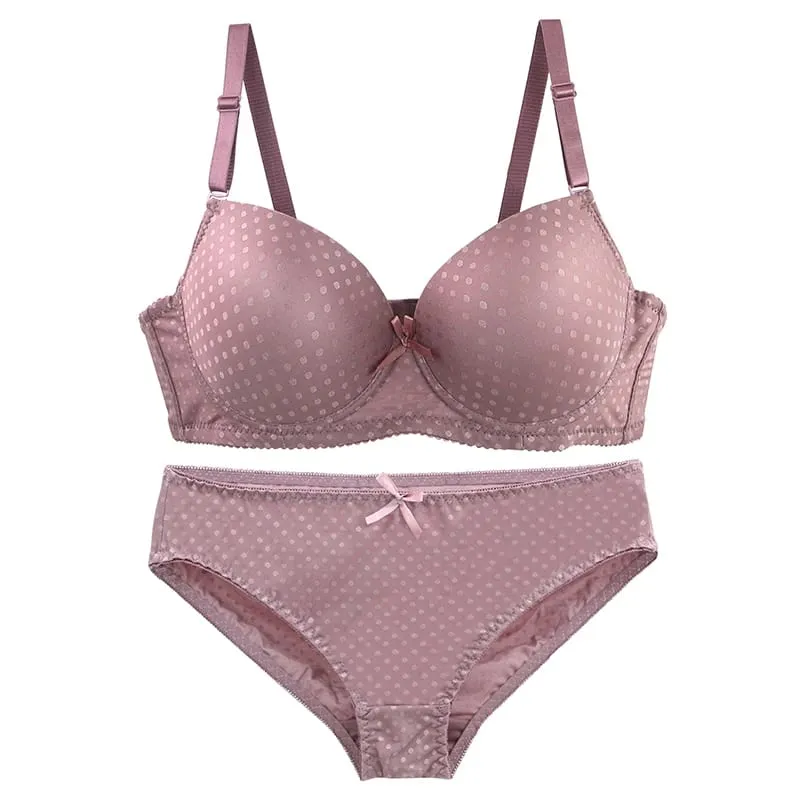 DaiNaFang Women Lace Shaping BCD Cup Bra Set Thin Mold Cup 3 Rows Hook Back Anti Armpit Fat Push Up Lingerie — image 5