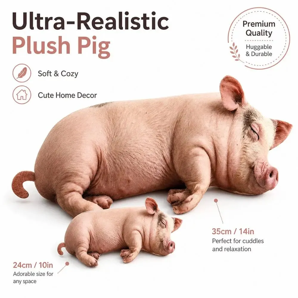 Plush Material Animal Body Pillow PP Cotton Filled Soft Texture Animal Cushion Doll Toys Cute Design 40cm Size — image 6