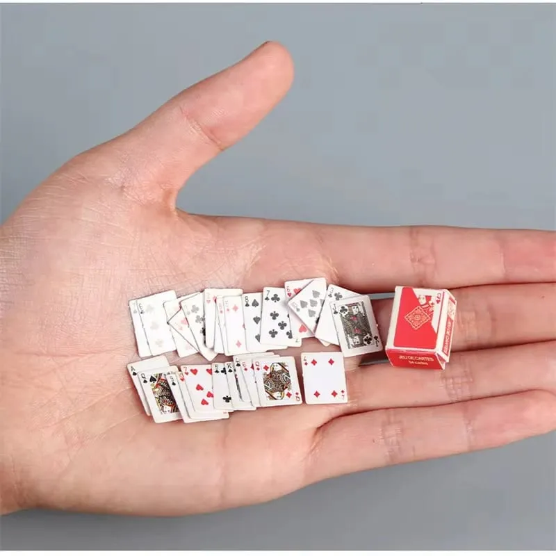 Mini Cartoon Playing Poker Fun Cards Student Stress Relieving Board Games Small Toys Casual Fingertip Playing Poker — image 2