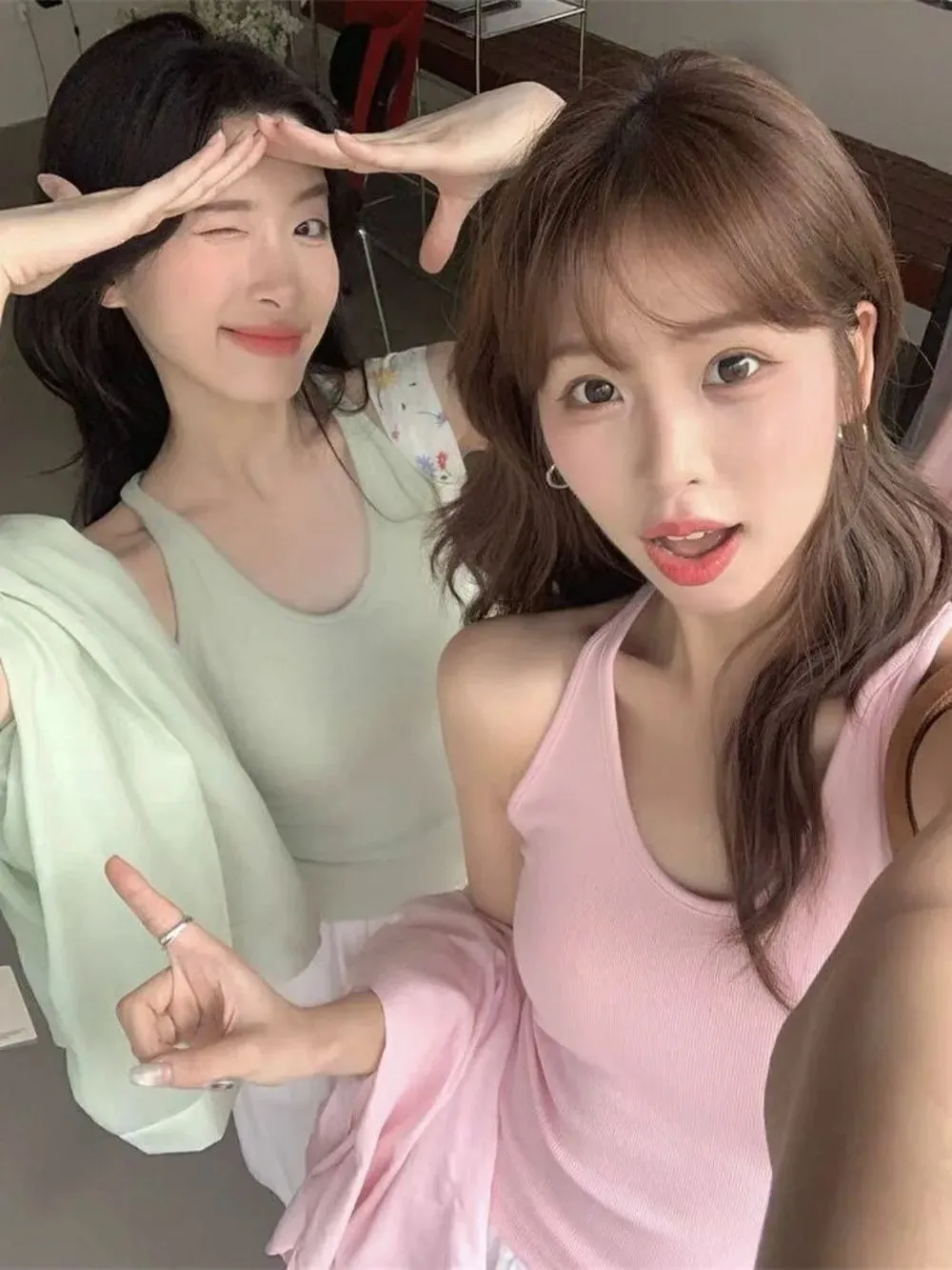 Korean Style with Chest Pad Strap Vest U-Neck Solid Color Backless Sleeveless Top Slimming Women Camis Summer — image 7