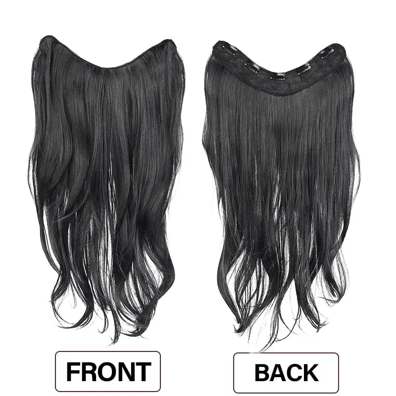26 Inch Synthetic Clip-In Hair Extension V-Shape Layered Wig for Short to Long Instant Transformation — image 7