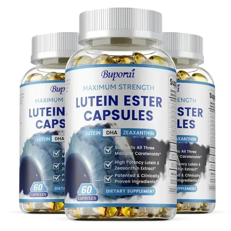 Lutein Ester Capsules - Support Eye Health Maintain Clear Vision Relieve Eye Fatigue Anti-oxidation Protect Against UV RaysS