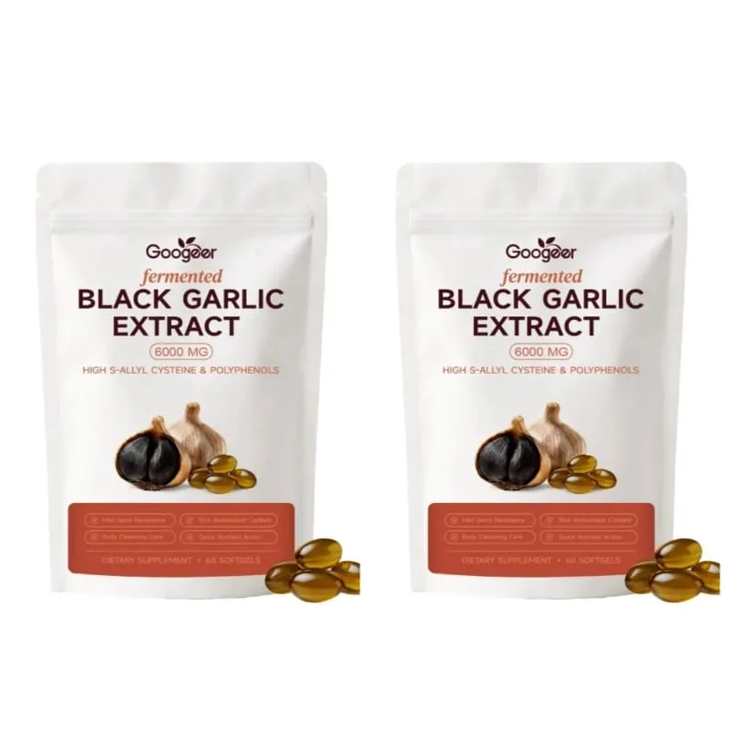 Googeer Fermented Black Garlic Extract 6000MG Softgels Antioxidant Immune Support S-Allyl Cysteine Men Women 60 Softgels 60 Days — image 9