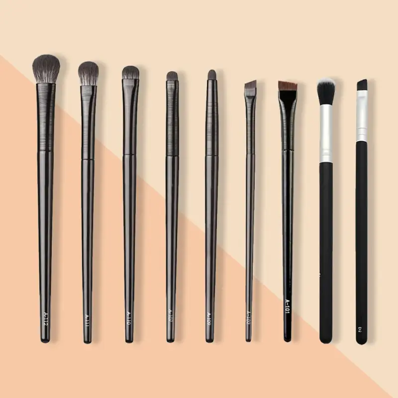 Eye Soft Bristle Eyeshadow Brushes 9-piece Set Eye Makeup Smudge Undercover Eyeliner Blade Eye Detail Small Makeup Brushes — image 1