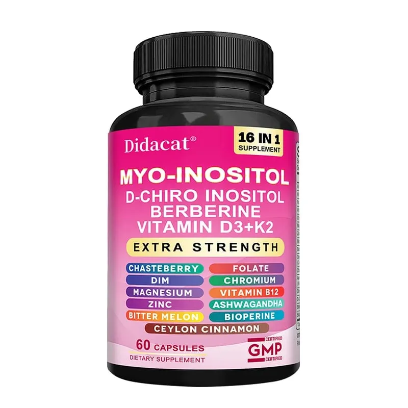 Myo Inositol Complex Capsules D-Chiro-Inositol & Vitamin D3 K2 Natural Daily Wellness Mood Relaxation & Body Vitality Support — image 8