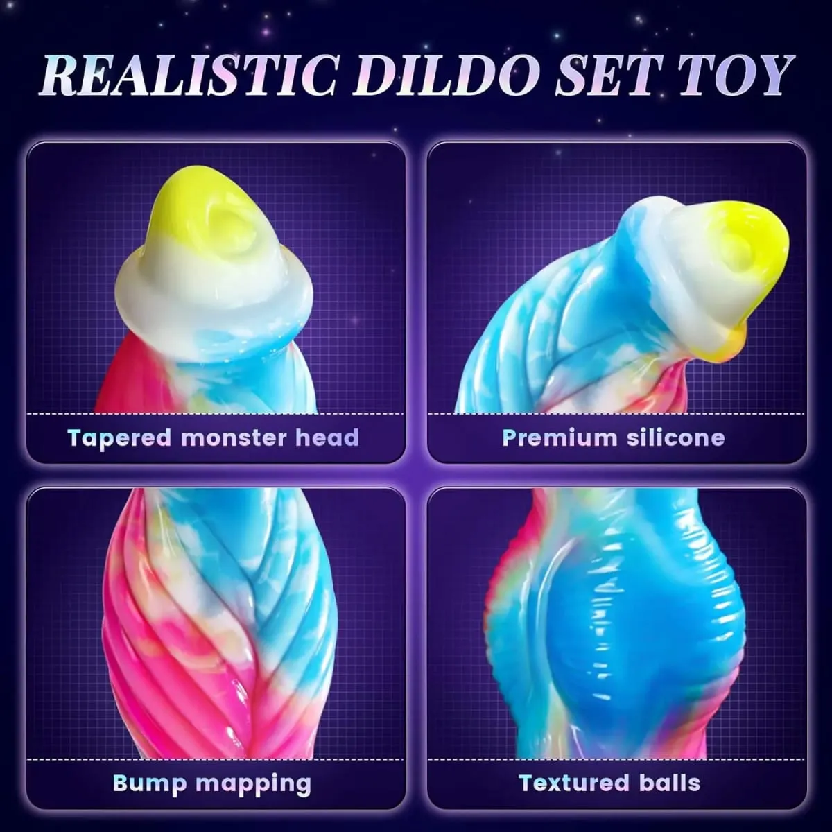 Remote Control Thrusting Monster Dildo Vibrator Thick Huge Vibrating Dildo with Suction Cup Anal Toys Adult Sex Toys for Women — image 4