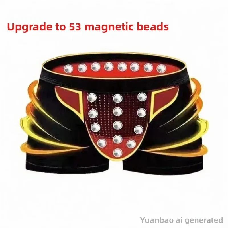 Upgraded 53 Magnets Boxer Briefs for Men Magnetic Therapy Pain Relief Blood Circulation Brazilian Underwear Size L to 5XL — image 3