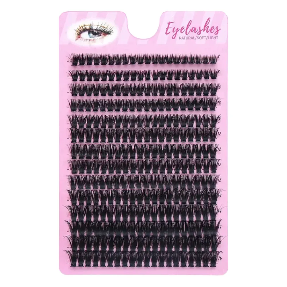 80D Faux Mink Cluster Lashes D Curl Volume Individual Lash Clusters Soft Segmented False Eyelashes DIY Natural Eye Makeup Tool — image 6