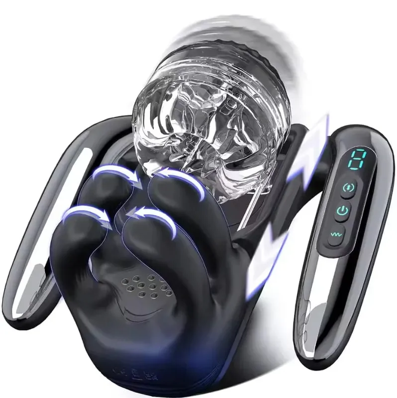 Handheld Automatic Masturbator Cup 9 Telescopic & 9 Vibrating Modes Male Masturbation Blowjob Penis Pump Adults Sex Toys for Men — image 5