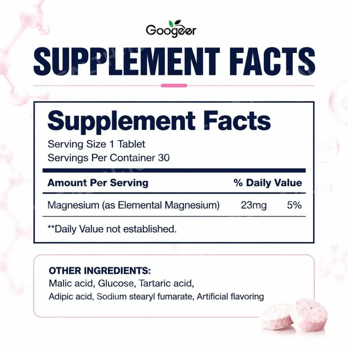 Molecular Hydrogen Water Tablets 12 PPM with Magnesium Raspberry Flavor Daily Wellness and Antioxidant Support 30 Tablets — image 3