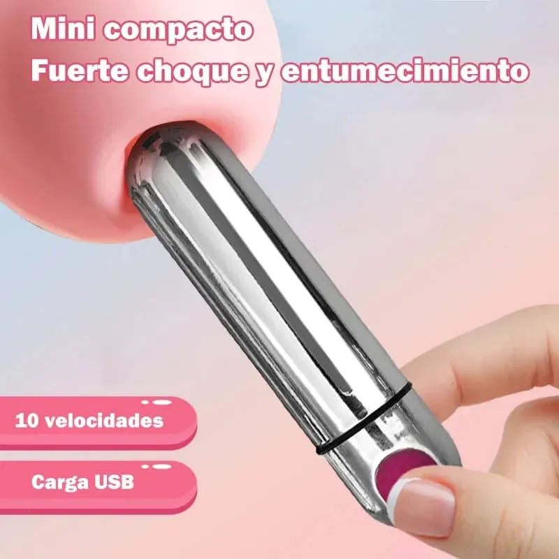 Mini Bullet Women Vibrator Powerful Vibrating G-Spot Vagina Stimulator Strong Shock Dildo Clitoris Massager Sex Toys for Women — image 2