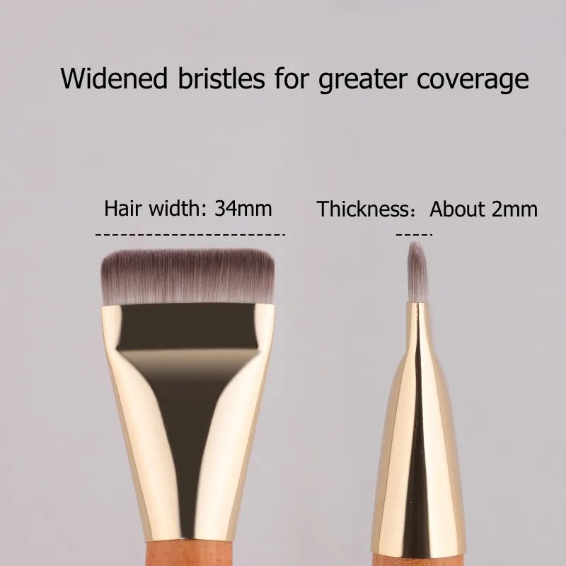 Ultra Thin Foundation Makeup Brushes Flat Top Angled Professional Face Contour Make Up Brush — image 5