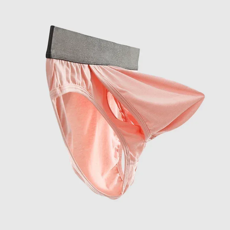 Men's Modal Briefs, Dual Separate Pouch Design, Ultra Thin Breathable High Stretch Underwear, Daily Comfort Wear — image 3