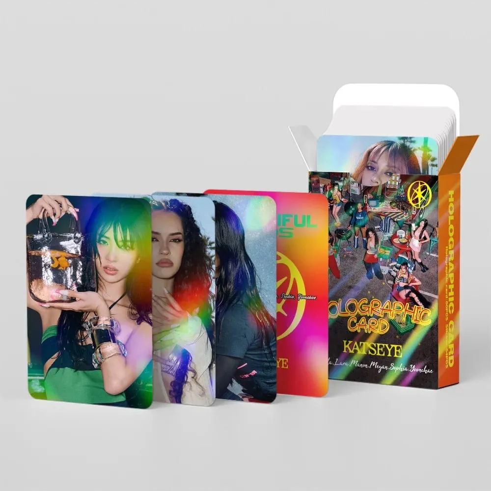 124PCS Korean Hot Idol MANON SOPHIA DANIELA LARA MEGAN YOONCHAE Self Made HD Lomo Cards Fans Collect Small Crds Fans Gifts — image 3