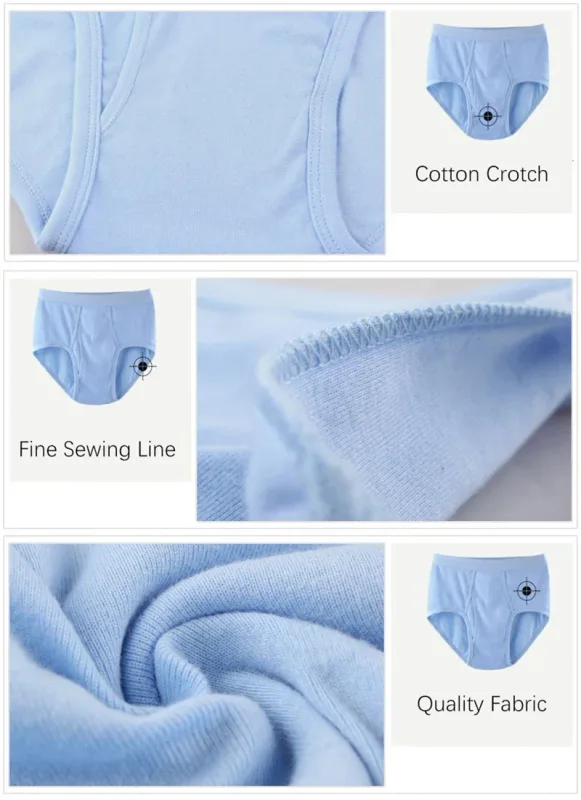 Solid Color Fat Plus Size Men's Underwear Mens Underpants 100% Cotton Comfortable Breathable Loose Large Size Men Briefs Panties