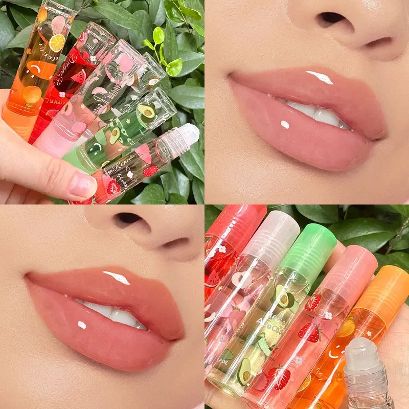 Huile à lèvres transparente repulpante, 6 couleurs, miroir, brillant à lèvres, liquide Transparent, hydratant, fruits, soins, maquillage — image 4