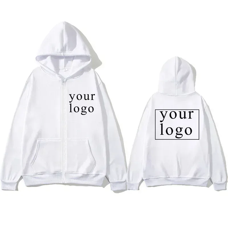 Lelaki Wanita Baharu DIY Zip kardigan hoodie 2025 Fesyen Baharu Rekaan Sendiri Logo Jenama/Gambar Tersuai Diperibadikan Di Mana-mana — image 3
