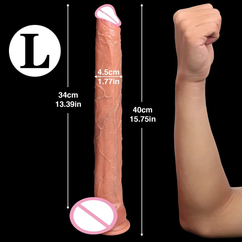 Super Long Artificial Penis Realistic Dildo Man Genitals Penetration Anal Sex Toy Female Vaginal Masturbation Suction Cup Dick