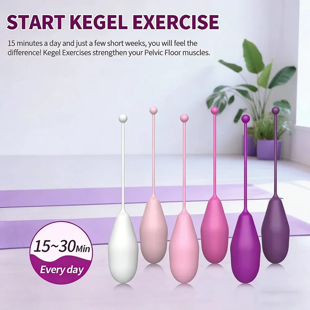 6 Set Safe Silicone Vaginal Tightening Balls Female Geisha Kegel Ball Tighten Ben Wa Vagina Muscle Trainer Sex Toy for Women — image 4