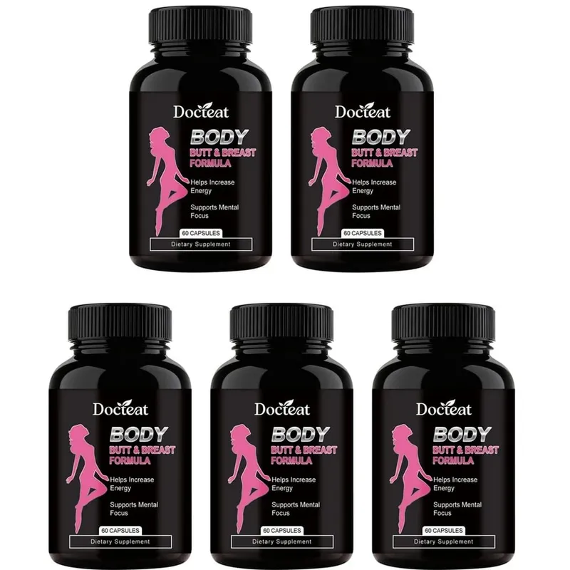 Docteat Body Butt & Breast Formula Capsules Helps Increase Energy and Supports Mental Focus with Creatine and Whey 60 Capsules — image 11