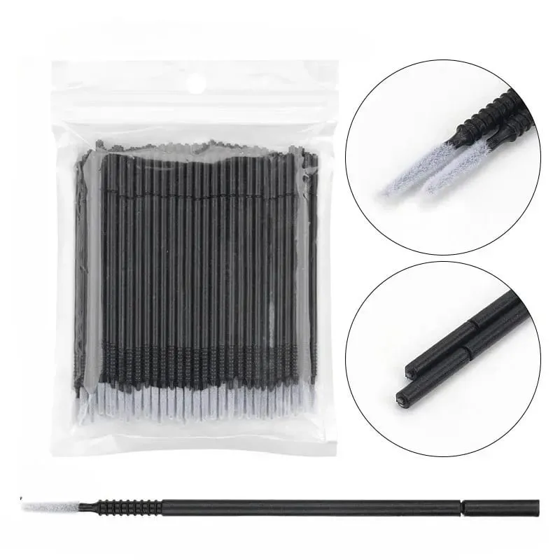 100 Pcs Disposable Spiral Mascara Applicator Lashes Brushes Eyelash Extension Makeup ToolsBrush Handle Microbrush — image 8