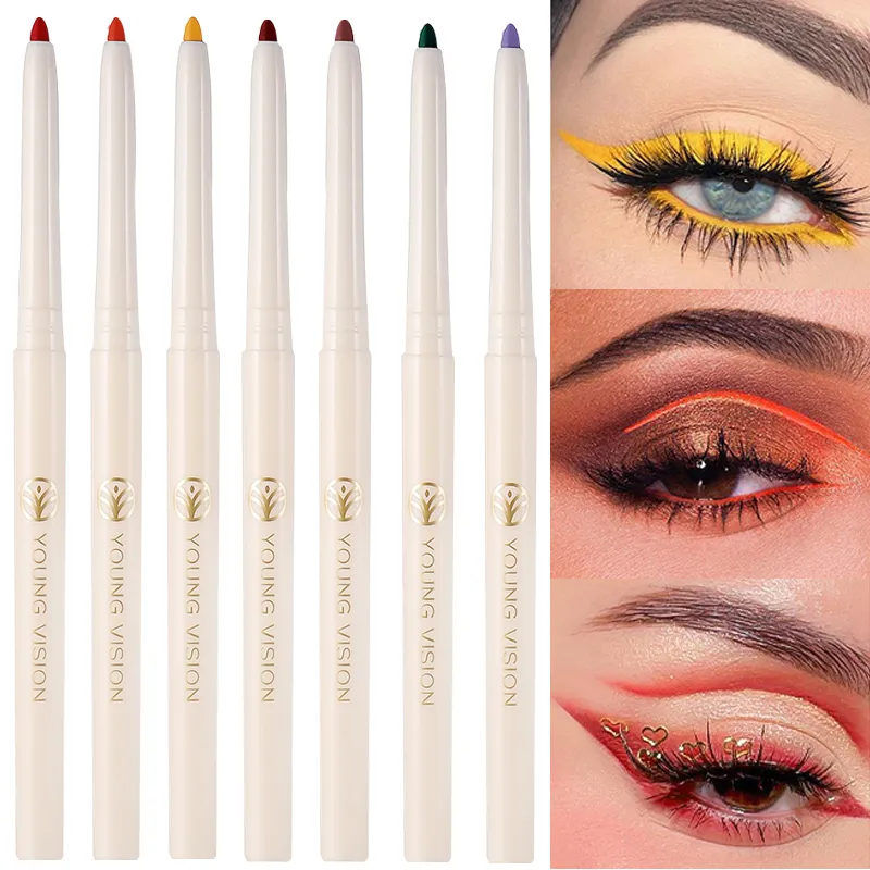 Silky Long Lasting Eye Liner Pencil Blade Tip Natural Matte Wine Red Eyeliner Easy To Color and Waterproof Eye Make Up Cosmetics — image 3