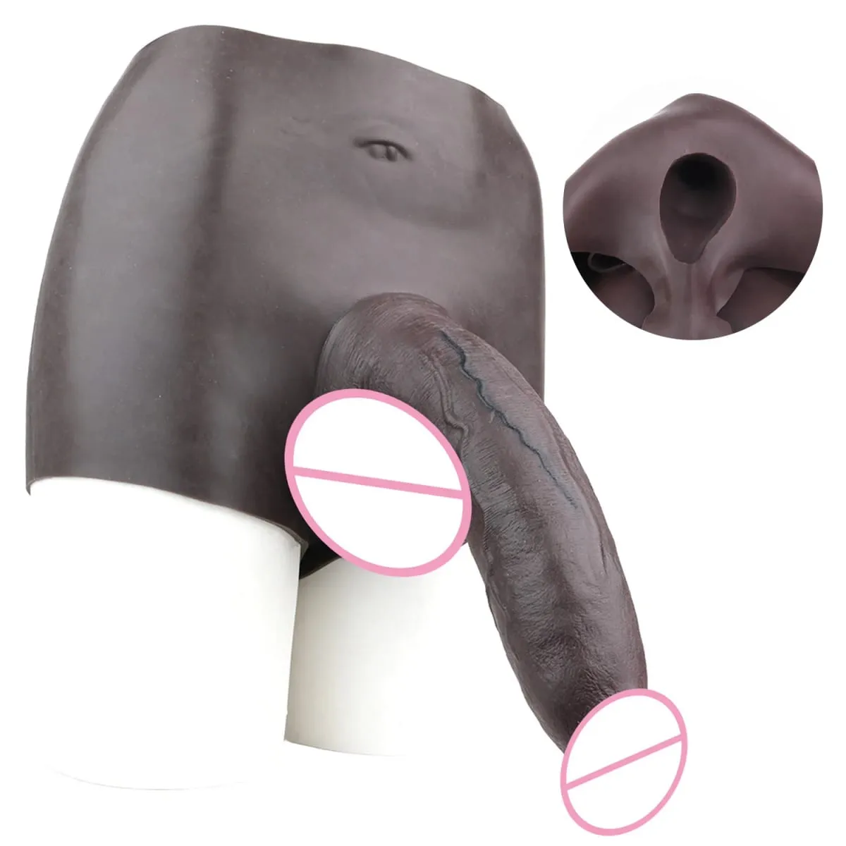 2 Colors Huge Hollow Dildo Pants High Waist Strap-On Penis Extender насадка на член For Men Delay Ejaculation Ultra Dildo