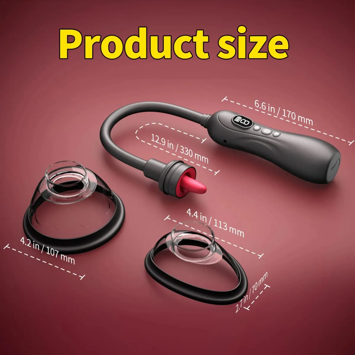 Pussy Pump Vibrator Tough Licking Sucking Toys BDSM Electric Vacuum Suck Vagina Female Sex Pump Toy Clit Nipple Sucker for Women — image 4