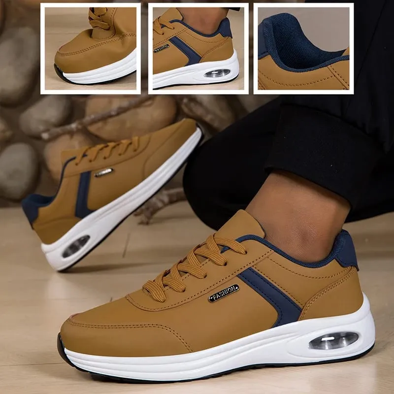 Men's Casual Sports Shoes Waterproof Walking Sports Shoes Casual Men's Leather Sports Shoes Non-slip Shoes Men's Tennis Shoes — image 10