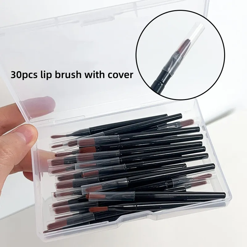 30pcs Disposable Lip Brushes Makeup Brushes Set Concealer Eyeliner Brush Make up Mini Tools for Cosmetic Applicator Makeup Tools — image 1