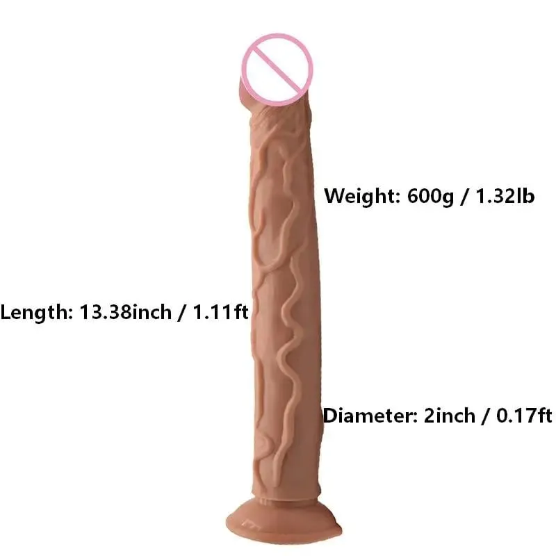 Realistic Dildos for Women and Men Suction Cup Adult Sex Toy for Women and Men Vaginal and Anal Masturbator Super-long Toy