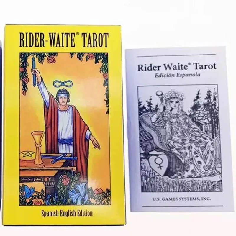 78pcs The Rider Tarot Deck with Instruction Booklet Essential for Tarot Beginners & Expert Readers English-Spanish