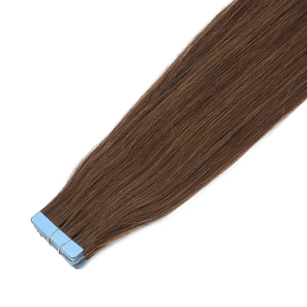 Tape in Hair Extensions Human Hair Invisible PU Tape in Extensions Straight Glue in Extensions Remy Human Hair Extensions 30G