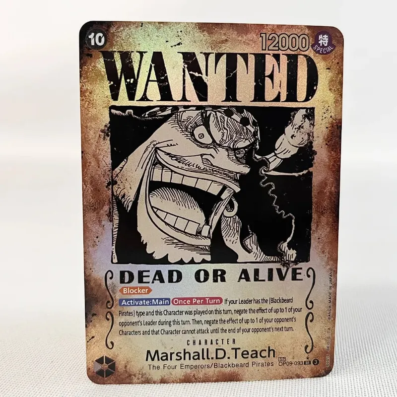 ONE PIECE Retro Wanted Poster Style Proxy Game Card Luffy Buggy Shanks Ace Anime OPCG/PTCG Card / Collection Trading Card — image 6