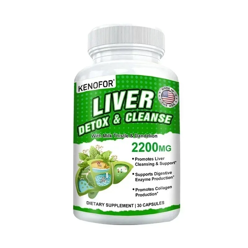 Milk Thistle with Dandelion Root-Silymarin-Antioxidant Liver & Kidney Health Support Supplement - Vegan Non-GMO Gluten Free