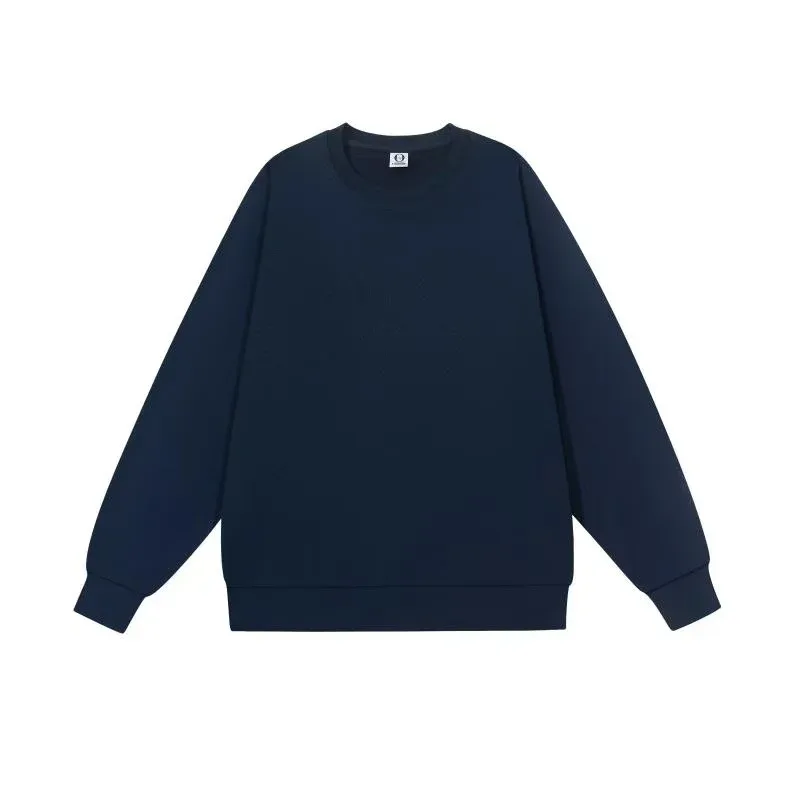 300 grams retro trendy round-neck hoodie stylish and simple casual sportswear shirt custom DTG printed with logo — image 13