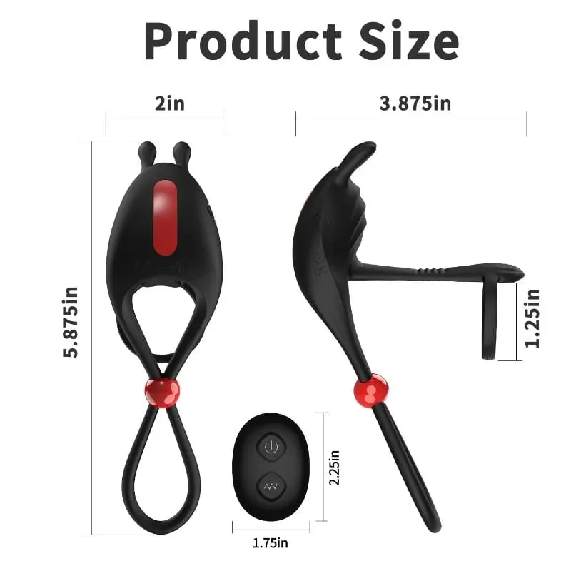 Vibrating Cock Ring Vibrator Penis Ring Masturbator Penisring Adult Toy Sex Toys for Men Delay Ejaculation Erection Penisring — image 5