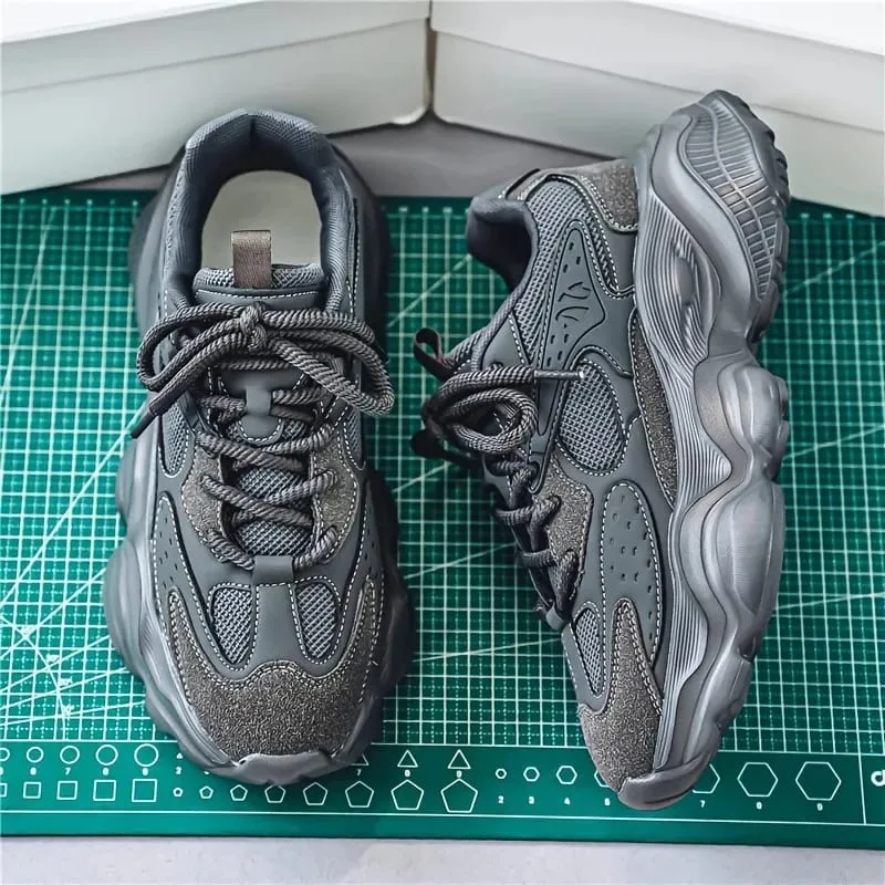 Spring and Autumn Trend Thick Soled Versatile Casual Shoes New Comfortable Dad Shoes for Men's Outdoor Travel — image 3