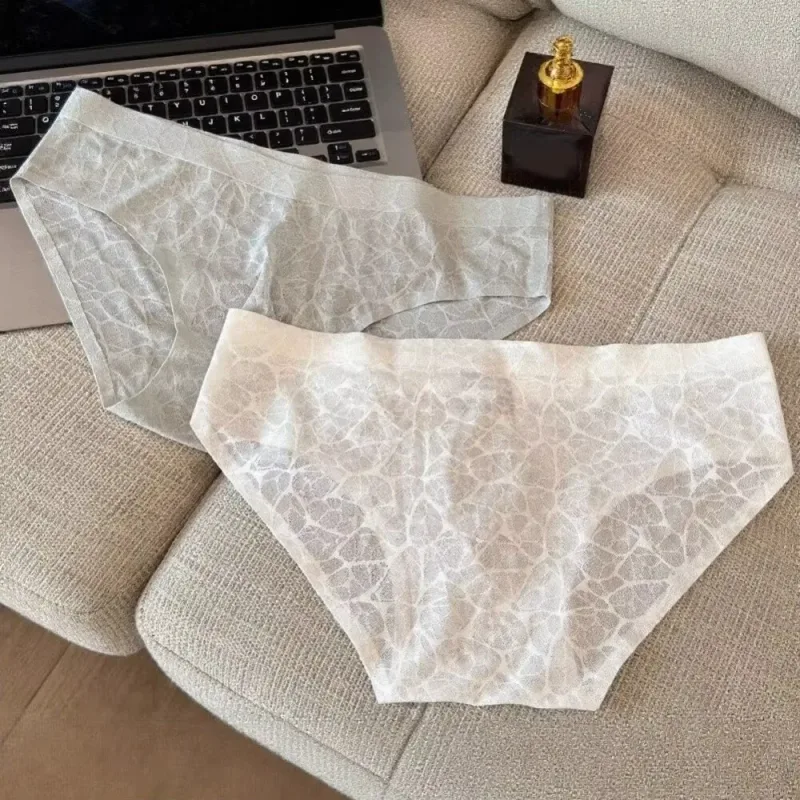 Cool Summer 3D Bulge Pouch Men's Underwear Lingerie Transparent Mesh Panties Thin Stripe Grid Triangle Panties Men — image 13