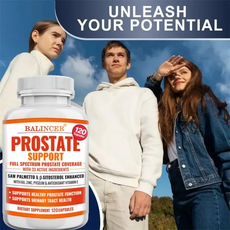 Prostate Supplements Saw Palmetto Prostate Health Support with 33 Ingredients for Healthy Urination Frequency & Improve Sleep — image 4