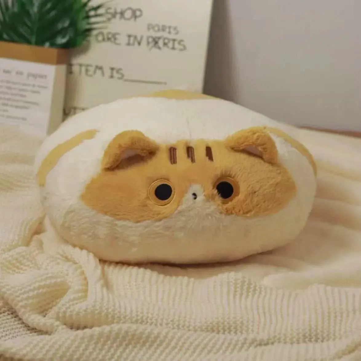 Cute Cat Plush Cushion Pillow Stuffed Plushie Soft Sofa Seat Chair Back Doll Office Dorm Bedroom Gift for Kids Girls — image 15