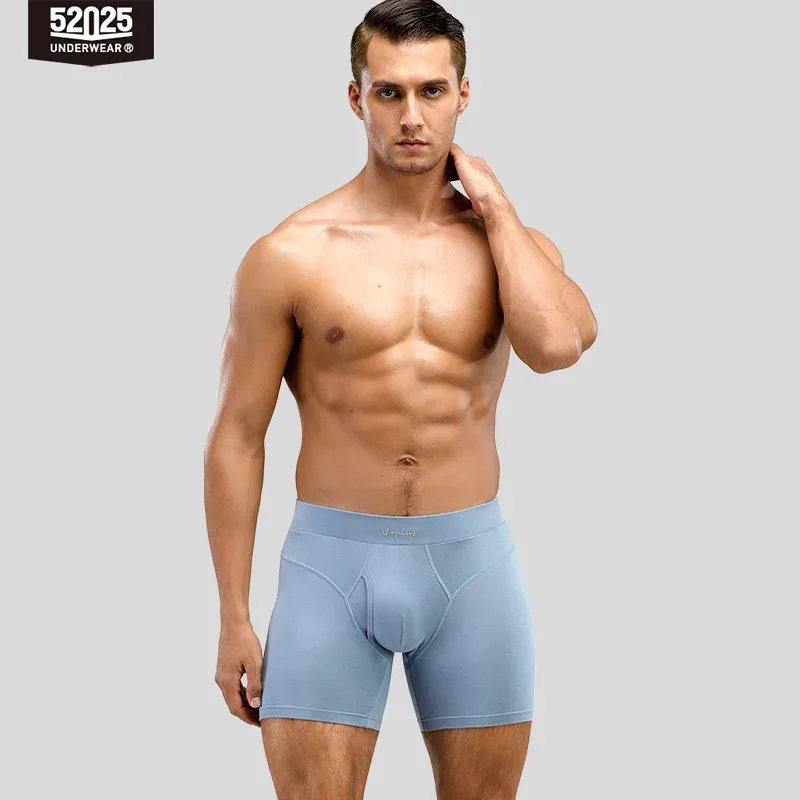52025 Men's Cotton Modal Boxer Briefs – Ultra-Soft Breathable Underwear with Extended Coverage, All-Day Comfort and Modern Fit — image 14