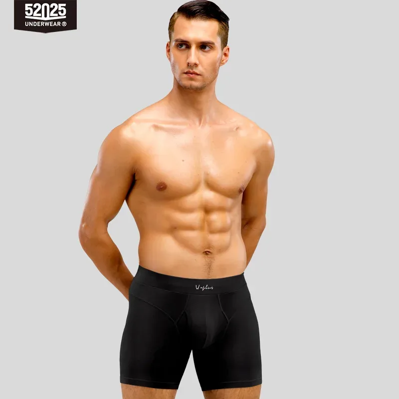 52025 Men's Cotton Modal Boxer Briefs – Ultra-Soft Breathable Underwear with Extended Coverage, All-Day Comfort and Modern Fit — image 18