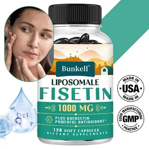 Fisetina liposomal con quercetina: suplemento antioxidante combinado de 1000 mg de alta potencia para una salud óptima
