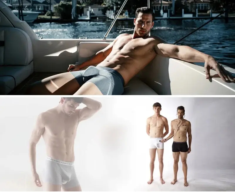 David Archy 3 Pak Celana Dalam Pria Celana Boxer Dasar MicroModal Lembut Bersirkulasi Pria Boxer Kantong Ganda Cepat Kering Olahraga Kebugaran