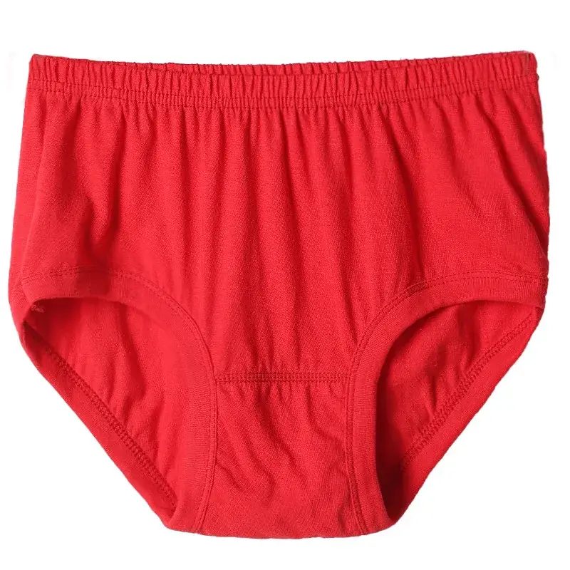 1pcs 100% Cotton Briefs Mens Comfortable Underpants Four Season Man Large Size Ventilate Underwear Male High Waist Panties Short