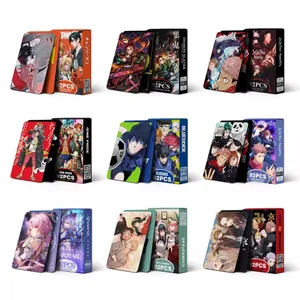 Targeta postal d'anime Haikyuu Lomo Targeta postal Toy Demon Slayer Genshin Impact Cartes de col·lecció amb adhesius Regal d'aniversari